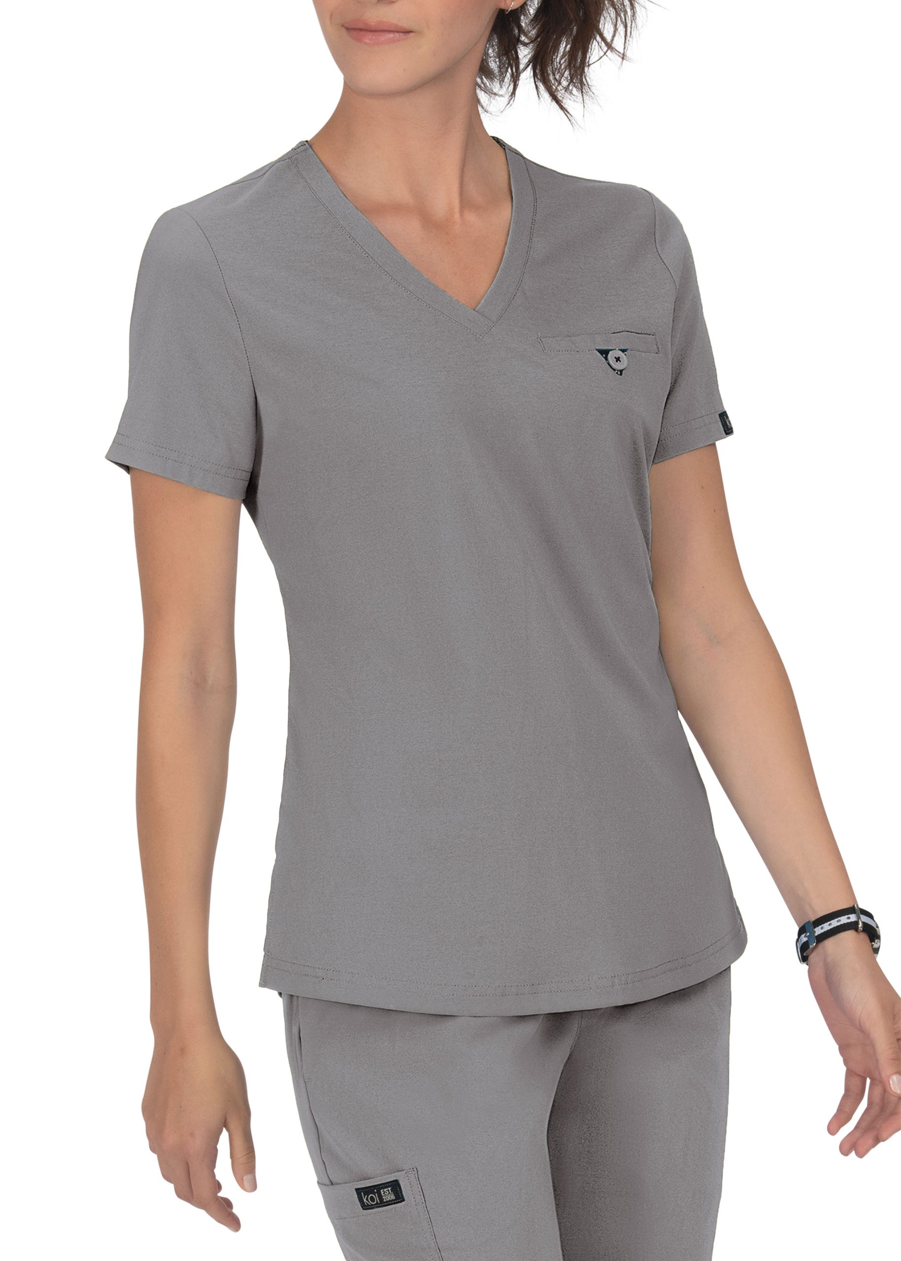  KOI Basics 1011 Kade - Camiseta médica para mujer, Gris  jaspeado : Ropa, Zapatos y Joyería